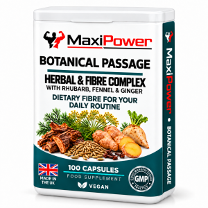 BOTANICAL PASSAGE rhubarb herbal capsules – MaxiPower, 100 vegan capsules