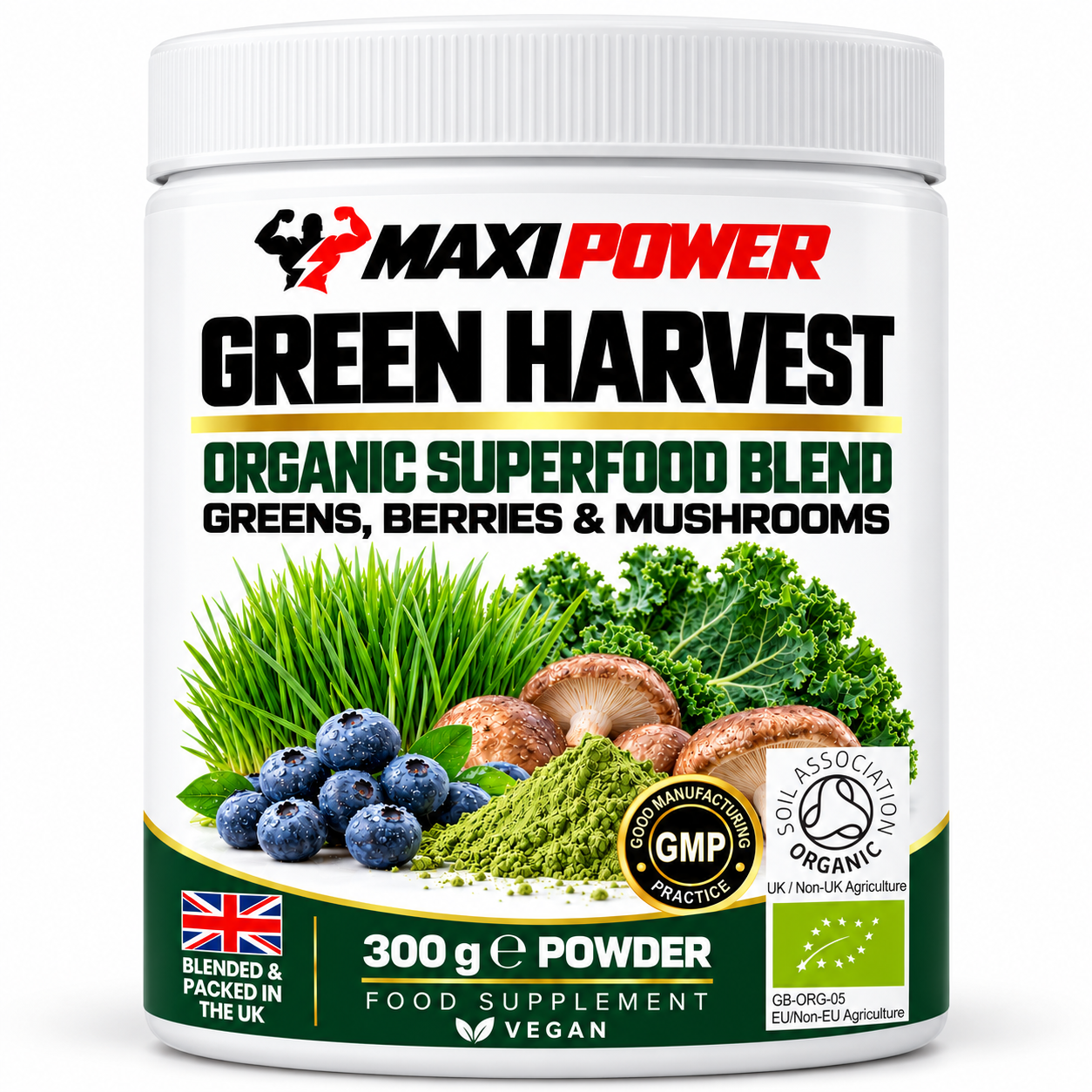 Green Harvest Supplement Powder Tub