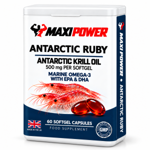 MAXI POWER ANTARCTIC RUBY – 60 softgel capsules, packaging visualisation