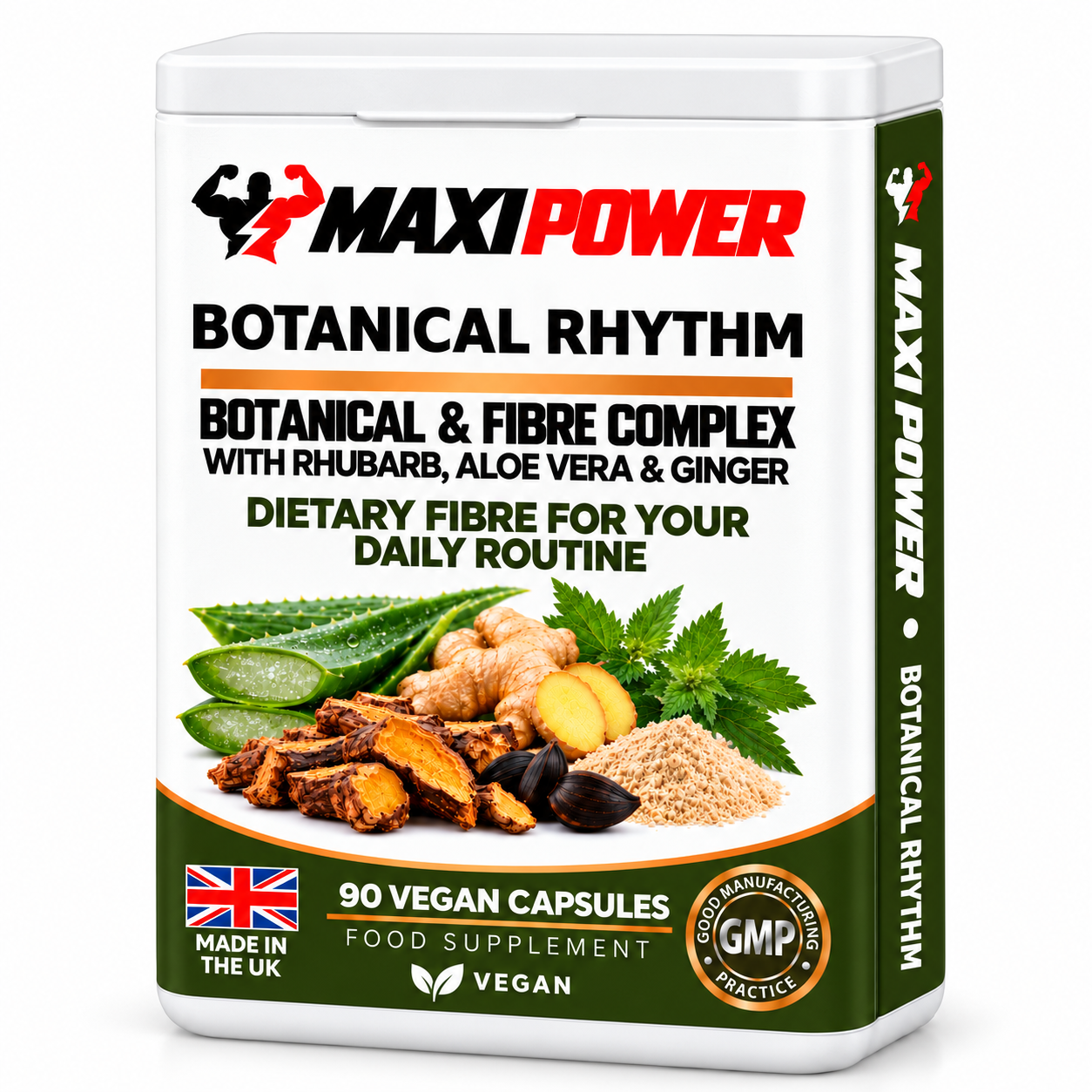 MAXIPOWER_BOTANICAL_RHYTHM_packshot MAXI POWER BOTANICAL RHYTHM – packaging visualisation