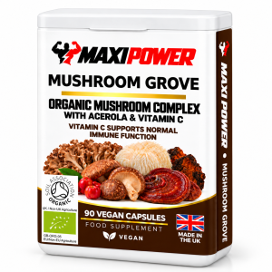 MAXI POWER MUSHROOM GROVE – packaging visualisation