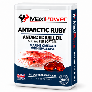 MaxiPower ANTARCTIC RUBY krill oil 500mg – 60 softgel capsules