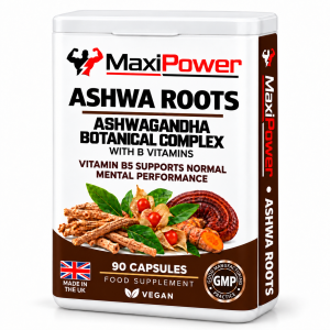 Ashwagandha capsules – ASHWA ROOTS by MaxiPower, 90 vegan capsules